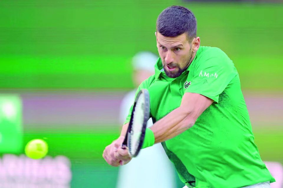 novak djokovic hits a shot against botic van de zandschulp not pictured during the second round of the bnp paribas open at the indian well tennis garden photo jayne kamin oncea imagn novak djokovic hits a shot against botic van de zandschulp not pictured during the second round of the bnp paribas open at the indian well tennis garden photo jayne kamin oncea imagn