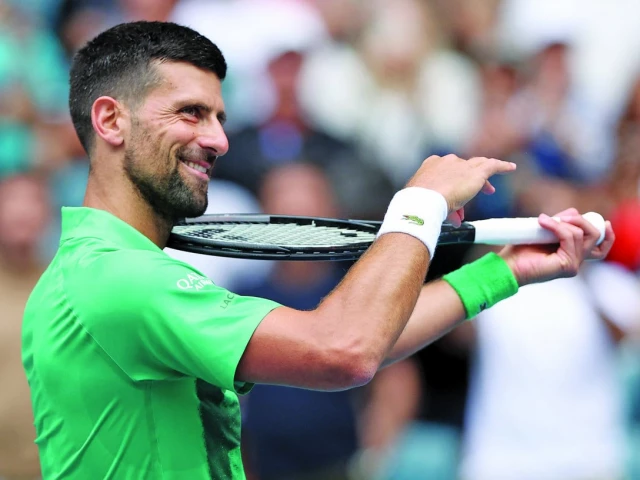 novak djokovic celebrates his win against grigor dimitrov during the semifinals of the miami open at hard rock stadium on march 28 photo afp novak djokovic celebrates his win against grigor dimitrov during the semifinals of the miami open at hard rock stadium on march 28 photo afp