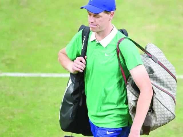 jannik sinner leaves halle after his second round defeat to prepare for wimbledon photo afp jannik sinner leaves halle after his second round defeat to prepare for wimbledon photo afp