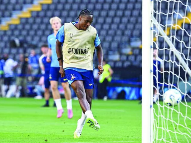 tottenham hotspur s mathys tel during training photo reuters