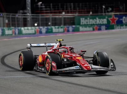 norris on top at las vegas gp practice