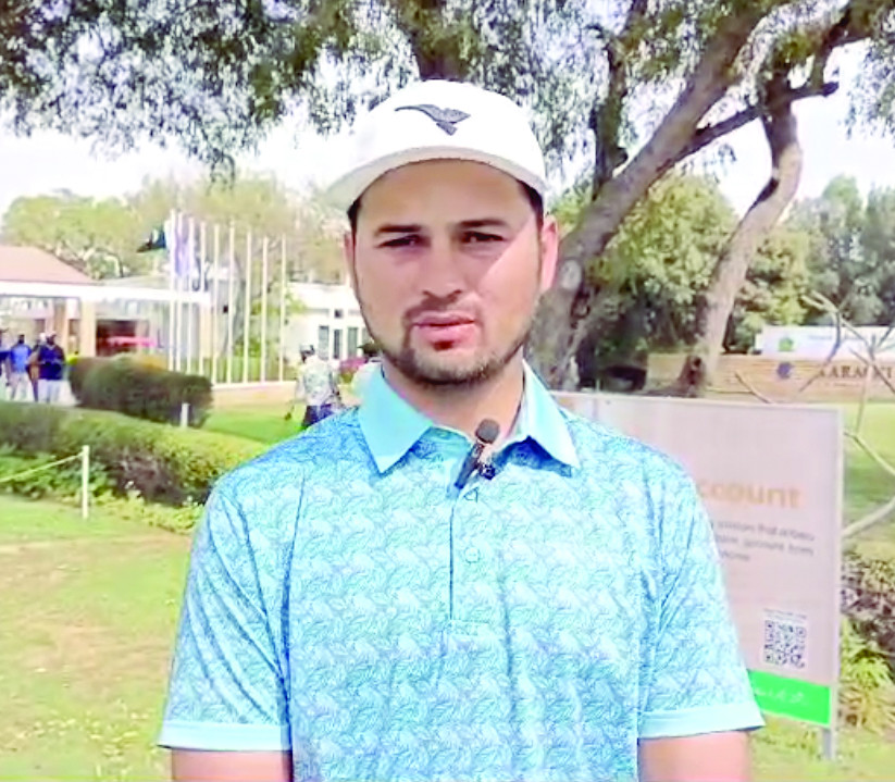 ahmed baig on day 3 of the 4th rashid d habib memorial national professional golf tournament at karachi golf club photo courtesy organisers