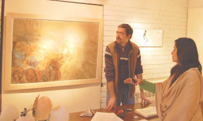 bold pieces of art on display at rohtas