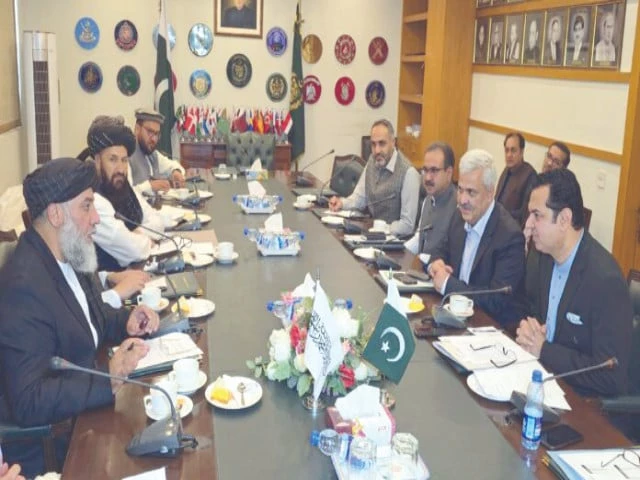 an afghan delegation holds talks with pakistani officials in islamabad photo express an afghan delegation holds talks with pakistani officials in islamabad photo express