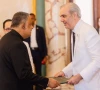 ambassador rizwan saeed sheikh l presented his credentials to president of the dominican republic luis abinader photo x