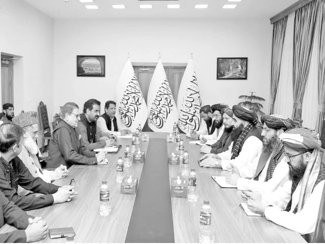 special envoy of pakistan to afghanistan muhammad sadiq khan meets with afghanistan minister of foreign affairs maulvi amir khan muttaqi in kabul photo nni special envoy of pakistan to afghanistan muhammad sadiq khan meets with afghanistan minister of foreign affairs maulvi amir khan muttaqi in kabul photo nni