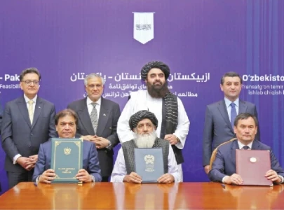 pakistan afghanistan uzbekistan ink rail project deal