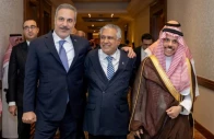 turkey s foreign minister hakan fidan pakistan s deputy prime minister and foreign minister mohammad ishaq dar and saudi arabia s foreign minister prince faisal bin farhan al saud leave after a committee meeting of mecca defence pact in riyadh saudi arabia october 5 2026 photo reuters
