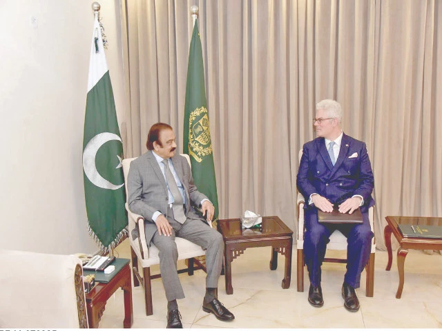 political adviser to pm rana sanaullah khan holds discussions with the us embassy s political counsellor zachary harkenrider photo app political adviser to pm rana sanaullah khan holds discussions with the us embassy s political counsellor zachary harkenrider photo app