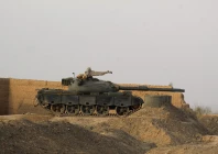 a pakistani army tank stands at the pakistan afghanistan border in chaman on february 27 2026 following overnight cross border fighting between the two countries photo afp
