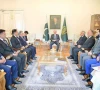 prime minister shehbaz sharif meets pakistani astronauts in islamabad on april 23 2026 photo pmo
