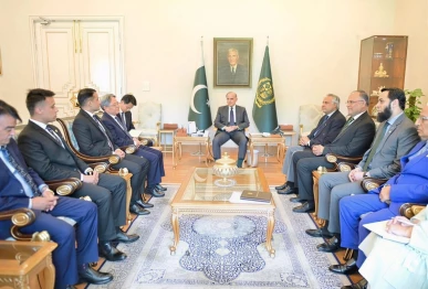 prime minister shehbaz sharif meets pakistani astronauts in islamabad on april 23 2026 photo pmo