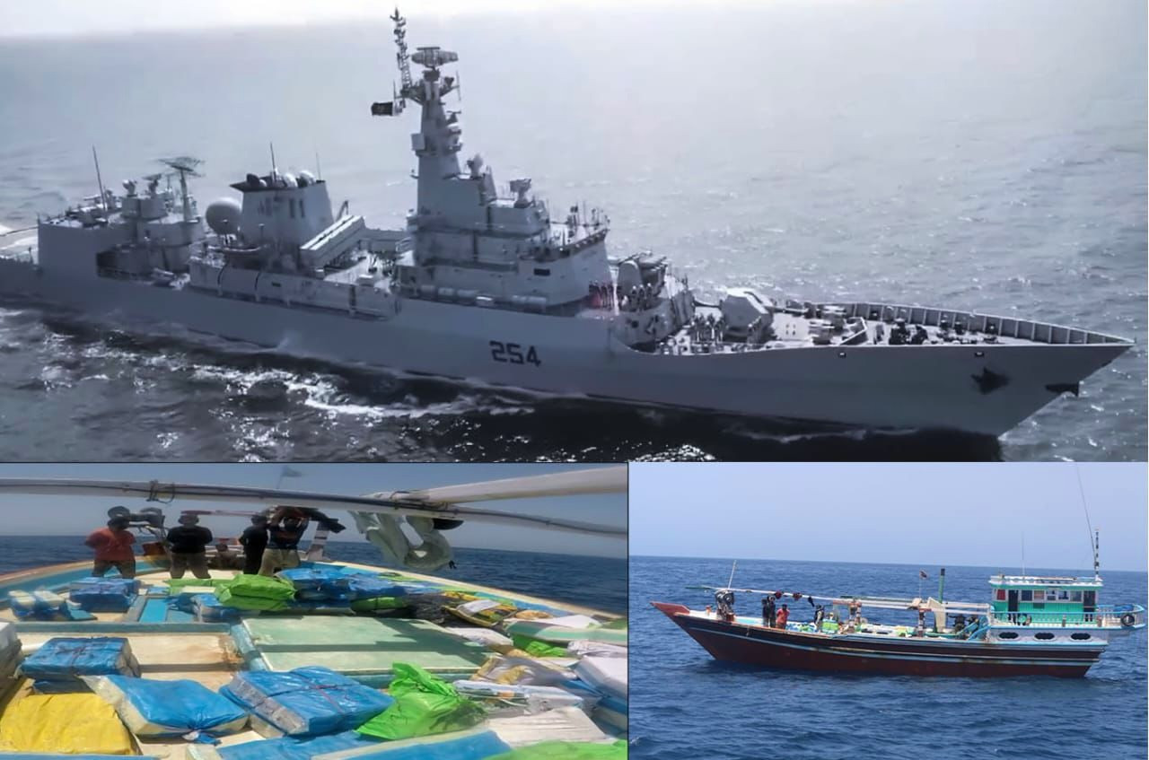 pakistan navy ship aslat seizes narcotics in the north arabian sea during regional maritime security patrol photo ispr