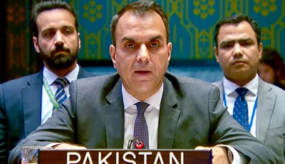pakistan s acting permanent representative to the un ambassador usman jadoon during a un security council debate on the middle east at the un headquarters in new york on oct 15 photo x