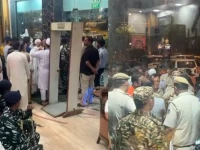 for the past two days pakistani pilgrims said they have been confined within a hotel in new delhi under the watchful eyes of indian police and agency officials on the pretext of security reasons photo express