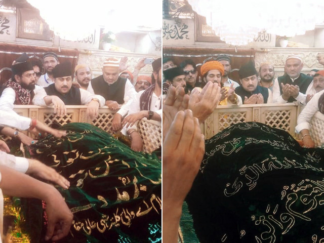 as a symbol of goodwill and solidarity charge d affaires aizaz khan on behalf of the people and government of pakistan placed a traditional chaddar at the dargah photo pakistan high comission in india