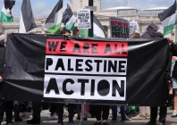 footage shared on social media showed demonstrators chanting outside the prison with some holding signs photo bbc