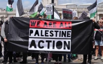 86 arrested outside london prison over palestine action demonstration