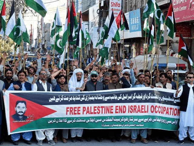protestors shout slogans as they hold a banner during an anti israel demonstration in quetta photo afp protestors shout slogans as they hold a banner during an anti israel demonstration in quetta photo afp