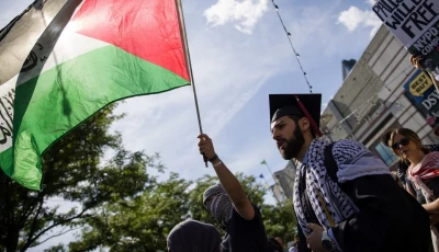 pro palestinian protesters occupy parts of brooklyn museum