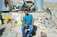 basel adra holds up his oscar in the village of at tuwani in the occupied west bank photo al monitor