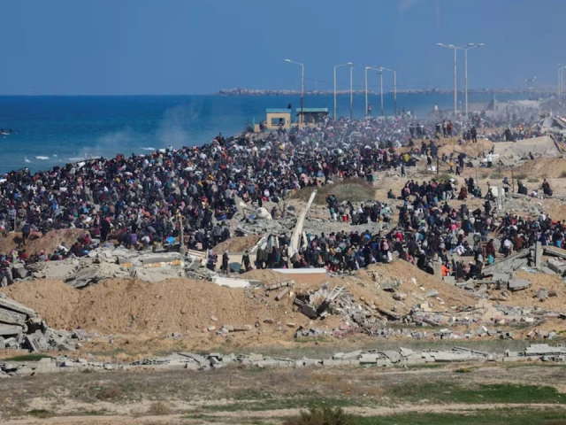 palestinians who were displaced to the south at israel s order during the war make their way back to their homes in northern gaza amid a ceasefire between israel and hamas near gaza city january 27 2025 photo reuters palestinians who were displaced to the south at israel s order during the war make their way back to their homes in northern gaza amid a ceasefire between israel and hamas near gaza city january 27 2025 photo reuters