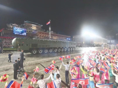 north korea holds military parade north korea holds military parade