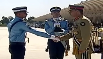 chief of army staff coas general syed asim munir attends pakistan air force s paf graduate passing out parade ceremony photo screengrab