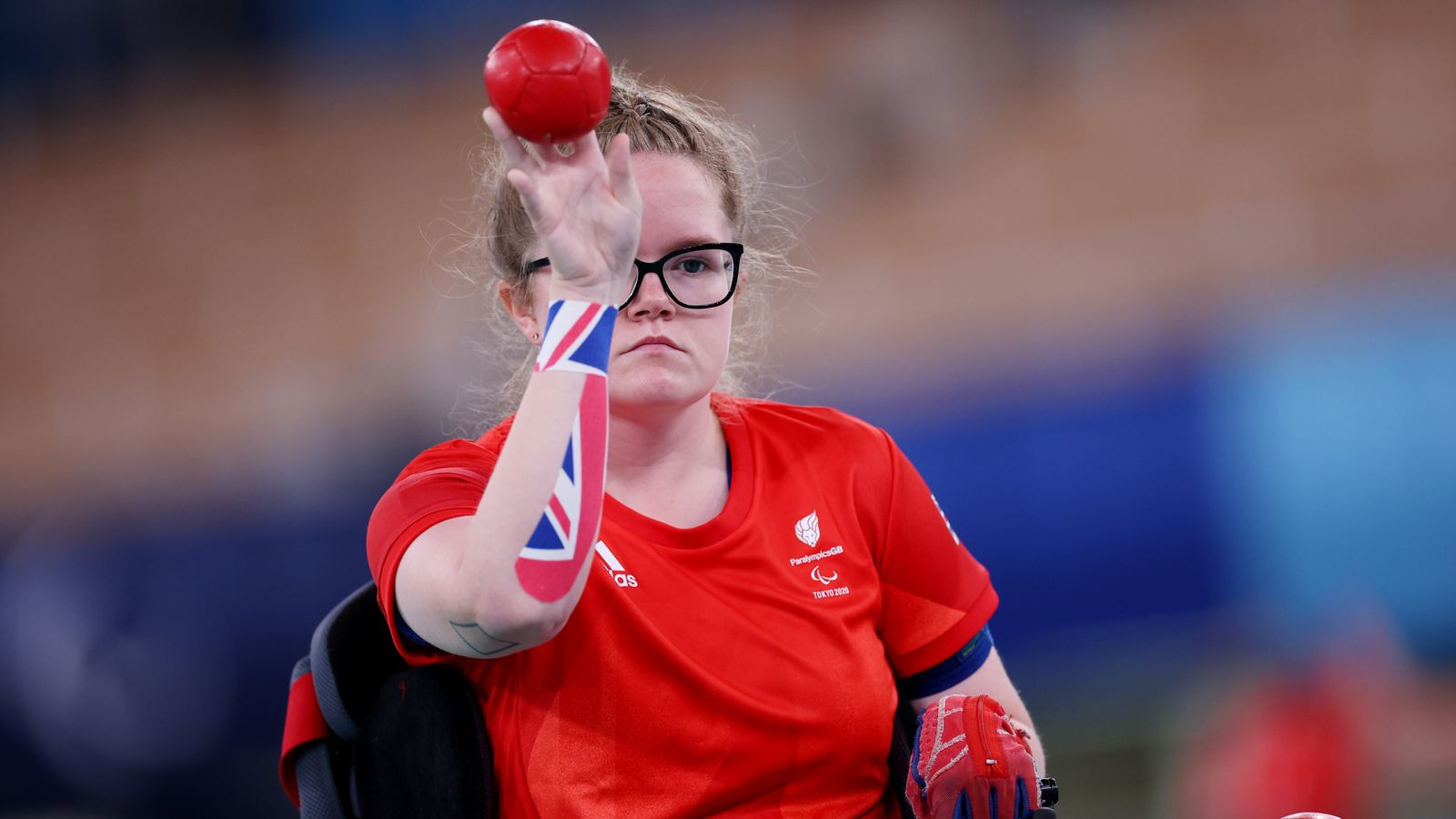 GB's Claire Taggart plays boccia at the Tokyo Paralympic Games. /Image: Reuters