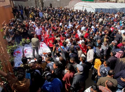 paramedic says israeli fire killed 15 medics in southern gaza incident paramedic says israeli fire killed 15 medics in southern gaza incident