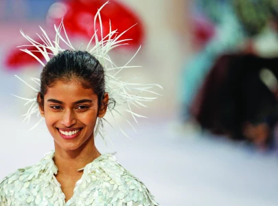 blazy takes a flight of fancy with bird inspired chanel couture