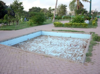 children s park cut into plots land sold to people