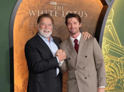 patrick schwarzenegger opens up about the white lotus nude scene and his father s reaction