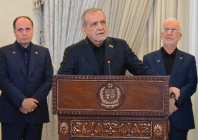 iranian president masoud pezeshkian addressing a joint press conference alongside prime minister shehbaz sharif at the prime minister s house in islamabad on tuesday photo x