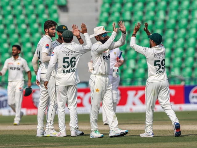 pakistan beat defending champions south africa by 93 runs in the opening test at the gaddafi stadium on wednesday photo pcb pakistan beat defending champions south africa by 93 runs in the opening test at the gaddafi stadium on wednesday photo pcb