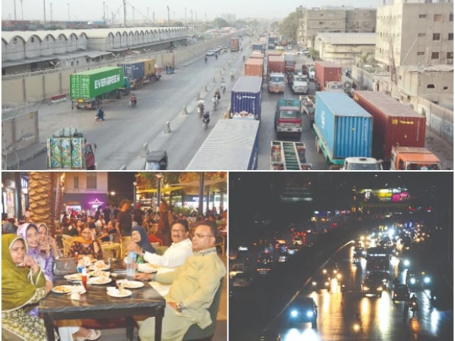 trailers roll steadily towards karachi port loading and unloading export cargo with clockwork precision a scene of normalcy that flies in the face of indian media s fictional narrative of destruction as crowds gather at bustling food streets and night traffic paints the city in motion the so called bombed city proves it s very much alive photo jalal qureshi express trailers roll steadily towards karachi port loading and unloading export cargo with clockwork precision a scene of normalcy that flies in the face of indian media s fictional narrative of destruction as crowds gather at bustling food streets and night traffic paints the city in motion the so called bombed city proves it s very much alive photo jalal qureshi express