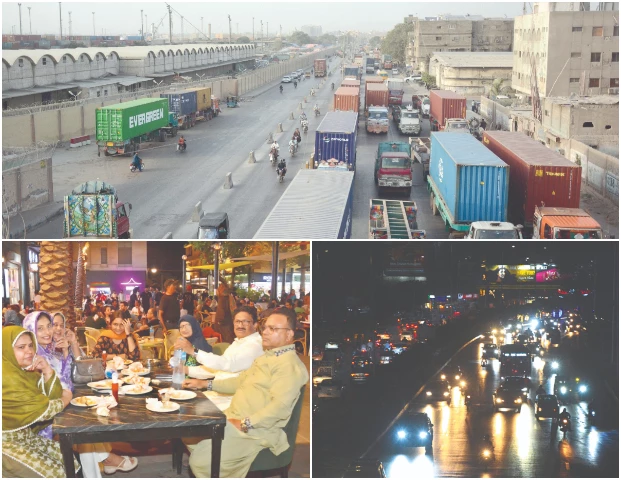 trailers roll steadily towards karachi port loading and unloading export cargo with clockwork precision a scene of normalcy that flies in the face of indian media s fictional narrative of destruction as crowds gather at bustling food streets and night traffic paints the city in motion the so called bombed city proves it s very much alive photo jalal qureshi express trailers roll steadily towards karachi port loading and unloading export cargo with clockwork precision a scene of normalcy that flies in the face of indian media s fictional narrative of destruction as crowds gather at bustling food streets and night traffic paints the city in motion the so called bombed city proves it s very much alive photo jalal qureshi express