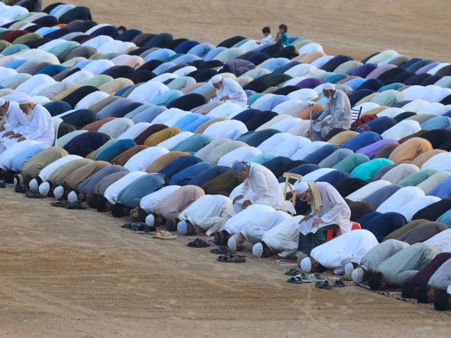 people offer eidul azha prayers at the railway ground in karachi pakistan on may 27 2026 photo reuters people offer eidul azha prayers at the railway ground in karachi pakistan on may 27 2026 photo reuters
