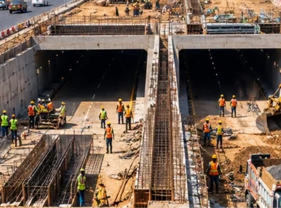 underpass construction clogs peshawar road