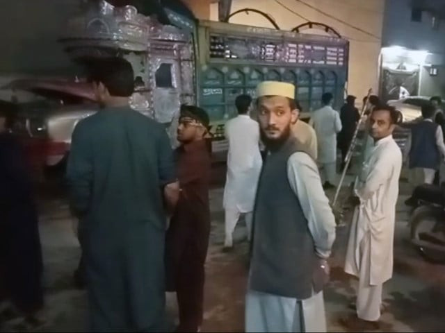 people are seen coming out of their houses amid an earthquake in peshawar on march 21 2023 screengrab people are seen coming out of their houses amid an earthquake in peshawar on march 21 2023 screengrab