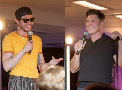 pete davidson and colin jost bring comedy show to staten island ferry