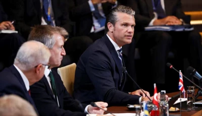 us secretary of defense pete hegseth attends a meeting of the north atlantic council nac during the nato defence ministers meeting at the alliance s headquarters in brussels belgium june 18 2026 reuters
