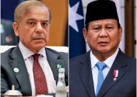 prime minister shehbaz sharif and indonesian president prabowo subianto photos file