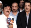 all pakistan petrol pump association chairman humayun khan addresses a press conference in islamabad on tuesday announcing a nationwide shutdown of petrol pumps after talks with the government failed screengrab