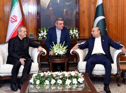 in meeting with iran s pezeshkian president zardari expresses hope for permanent peace after us talks
