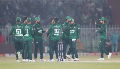 mixed year babar azam fakhar zaman and saim ayub join their team mates to celebrate a wicket photo pcb