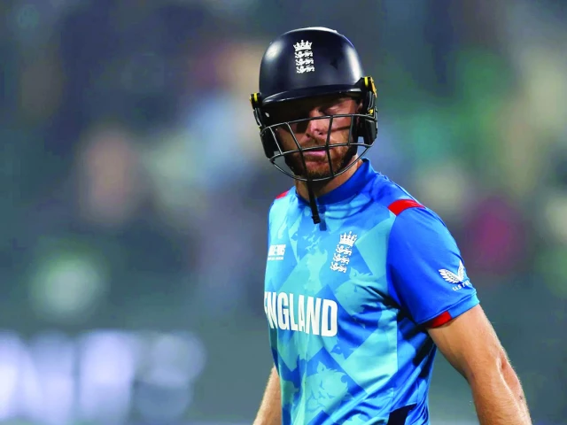 england captain jos buttler walking back to the dugout after getting dismissed photo afp