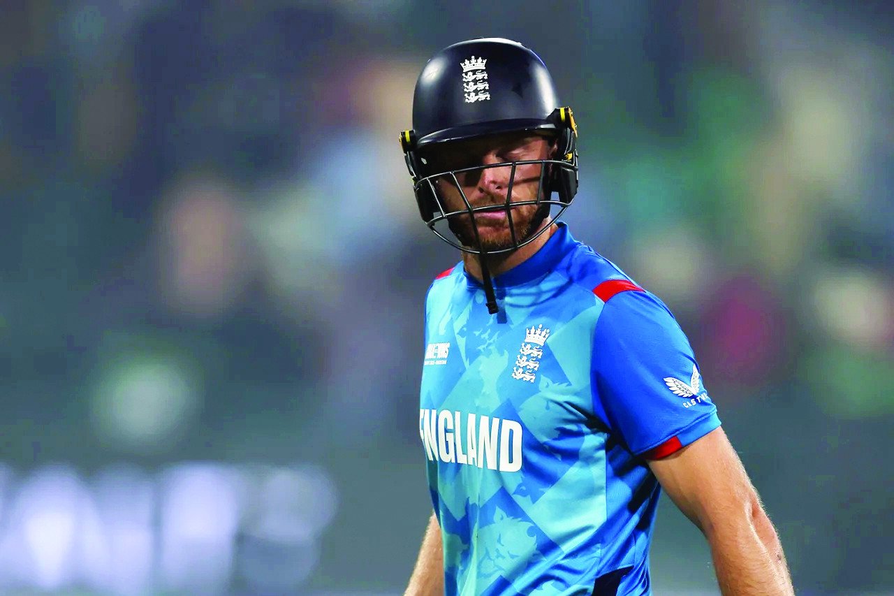 england captain jos buttler walking back to the dugout after getting dismissed photo afp