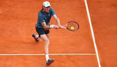 italy s jannik sinner in action during his final match against spain s carlos alcaraz photo reuters