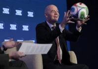 fifa president gianni infantino is juggling multiple issues ahead of the 76th fifa congress in vancouver the last major gathering of football s global governing body before the world cup photo afp